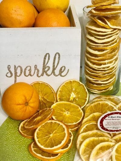 Dried Orange Slices, Cocktail Garnish Bar Mixology Infusion Tea Farmhouse Decor Holiday Gifts Garland Crafting Dehydrated fruit