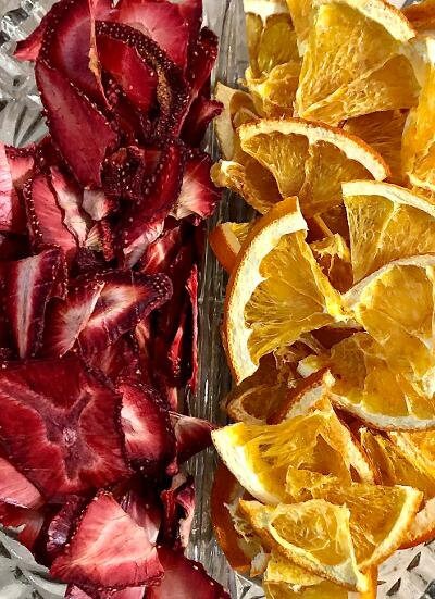 100  Piece SIDE SHOTS Dehydrated Fruit Cocktail Garnish Holiday Party Gift Oranges Lemons Limes Berries…Tea Infusion Bar Mixology